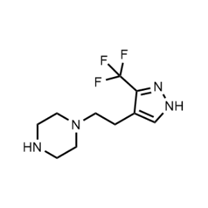 1-(2-(3-(Trifluoromethyl)-1H-pyrazol-4-yl)ethyl)piperazine|CS-1217141