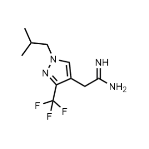 2-(1-Isobutyl-3-(trifluoromethyl)-1H-pyrazol-4-yl)acetimidamide|CS-1217142