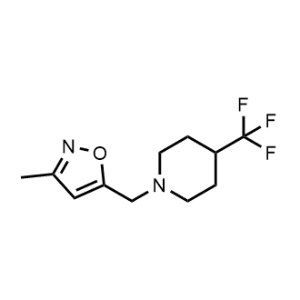 3-Methyl-5-((4-(trifluoromethyl)piperidin-1-yl)methyl)isoxazole|CS-1217145