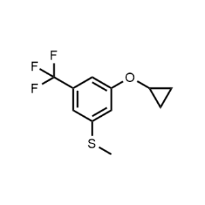 (3-Cyclopropoxy-5-(trifluoromethyl)phenyl)(methyl)sulfane|CS-1217177