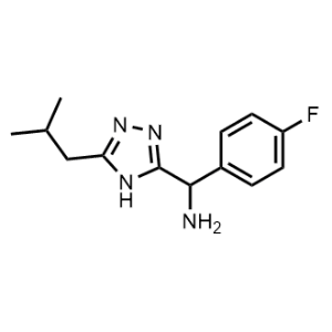 (4-Fluorophenyl)(5-isobutyl-4H-1,2,4-triazol-3-yl)methanamine|CS-1217193