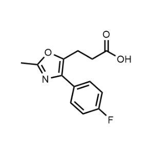 3-(4-(4-Fluorophenyl)-2-methyloxazol-5-yl)propanoic acid|CS-1217452