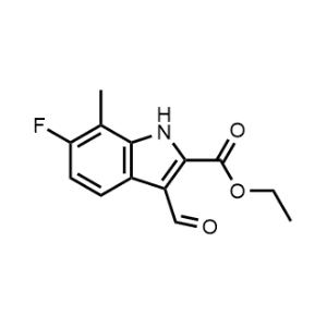 Ethyl 6-fluoro-3-formyl-7-methyl-1H-indole-2-carboxylate|CS-1217467