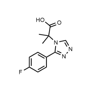 2-(3-(4-Fluorophenyl)-4H-1,2,4-triazol-4-yl)-2-methylpropanoic acid|CS-1217488