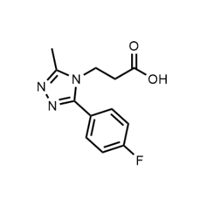 3-(3-(4-Fluorophenyl)-5-methyl-4H-1,2,4-triazol-4-yl)propanoic acid|CS-1217489