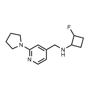 2-Fluoro-N-((2-(pyrrolidin-1-yl)pyridin-4-yl)methyl)cyclobutan-1-amine|CS-1217552