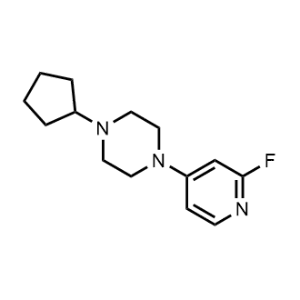 1-Cyclopentyl-4-(2-fluoropyridin-4-yl)piperazine|CS-1217555