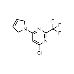 4-Chloro-6-(2,5-dihydro-1H-pyrrol-1-yl)-2-(trifluoromethyl)pyrimidine|CS-1217579