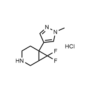 7,7-Difluoro-6-(1-methyl-1H-pyrazol-4-yl)-3-azabicyclo[4.1.0]heptane hydrochloride|CS-1217640