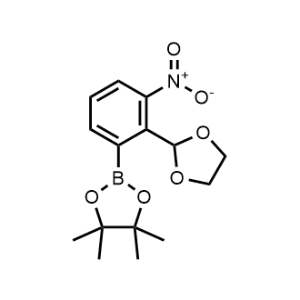 2-(2-(1,3-Dioxolan-2-yl)-3-nitrophenyl)-4,4,5,5-tetramethyl-1,3,2-dioxaborolane|CS-1217763