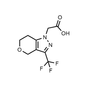 2-(3-(Trifluoromethyl)-6,7-dihydropyrano[4,3-c]pyrazol-1(4H)-yl)acetic acid|CS-1217795