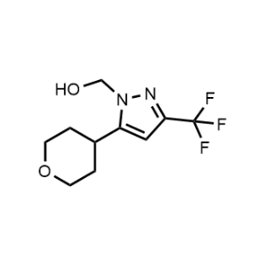 (5-(Tetrahydro-2H-pyran-4-yl)-3-(trifluoromethyl)-1H-pyrazol-1-yl)methanol|CS-1217855
