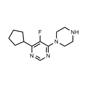 4-Cyclopentyl-5-fluoro-6-(piperazin-1-yl)pyrimidine|CS-1217953