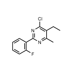 4-Chloro-5-ethyl-2-(2-fluorophenyl)-6-methylpyrimidine|CS-1218035