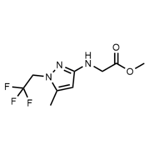 Methyl (5-methyl-1-(2,2,2-trifluoroethyl)-1H-pyrazol-3-yl)glycinate|CS-1218271
