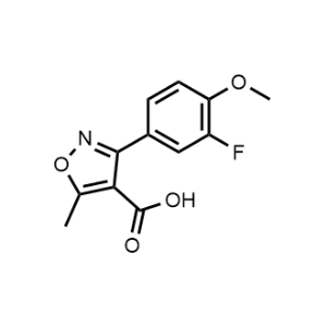 3-(3-Fluoro-4-methoxyphenyl)-5-methylisoxazole-4-carboxylic acid|CS-1218273