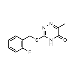 3-((2-Fluorobenzyl)thio)-6-methyl-1,2,4-triazin-5(4H)-one|CS-1218350