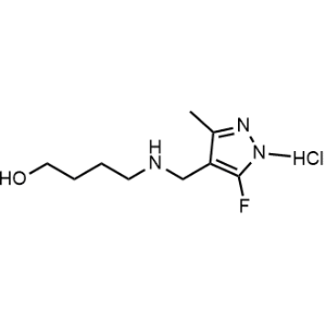 4-(((5-Fluoro-1,3-dimethyl-1H-pyrazol-4-yl)methyl)amino)butan-1-ol hydrochloride|CS-1218458