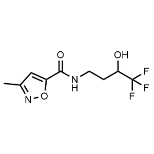 3-Methyl-N-(4,4,4-trifluoro-3-hydroxybutyl)isoxazole-5-carboxamide|CS-1218706