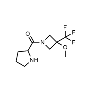 (3-Methoxy-3-(trifluoromethyl)azetidin-1-yl)(pyrrolidin-2-yl)methanone|CS-1218756