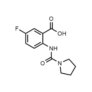 5-Fluoro-2-(pyrrolidine-1-carboxamido)benzoic acid|CS-1218788
