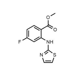 Methyl 4-fluoro-2-(thiazol-2-ylamino)benzoate|CS-1218812