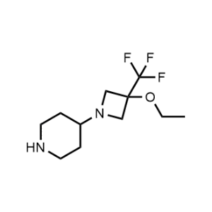 4-(3-Ethoxy-3-(trifluoromethyl)azetidin-1-yl)piperidine|CS-1218820