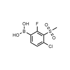 (4-Chloro-2-fluoro-3-(methylsulfonyl)phenyl)boronic acid|CS-1218847