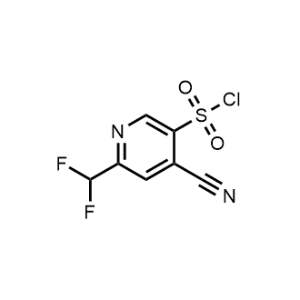 4-Cyano-6-(difluoromethyl)pyridine-3-sulfonyl chloride|CS-1218889