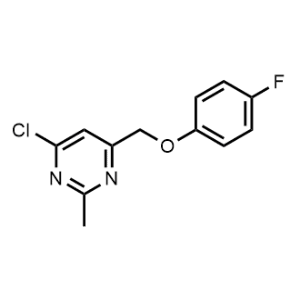 4-Chloro-6-((4-fluorophenoxy)methyl)-2-methylpyrimidine|CS-1218920