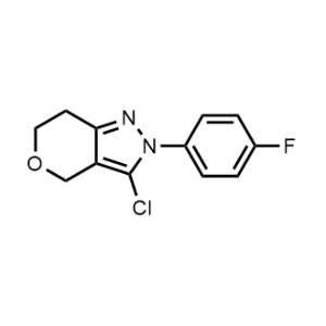 3-Chloro-2-(4-fluorophenyl)-2,4,6,7-tetrahydropyrano[4,3-c]pyrazole|CS-1218921