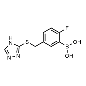 (5-(((4H-1,2,4-Triazol-3-yl)thio)methyl)-2-fluorophenyl)boronic acid|CS-1219020