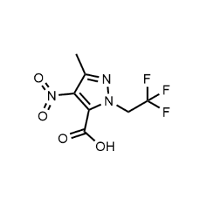 3-Methyl-4-nitro-1-(2,2,2-trifluoroethyl)-1H-pyrazole-5-carboxylic acid|CS-1219069
