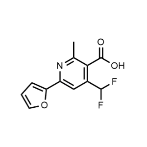 4-(Difluoromethyl)-6-(furan-2-yl)-2-methylnicotinic acid|CS-1219099