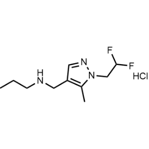 N-((1-(2,2-Difluoroethyl)-5-methyl-1H-pyrazol-4-yl)methyl)propan-1-amine hydrochloride|CS-1219278