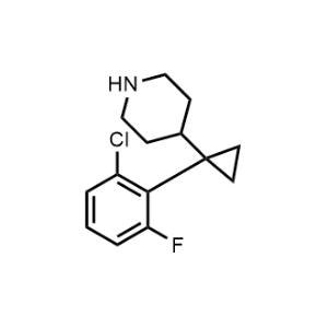 4-(1-(2-Chloro-6-fluorophenyl)cyclopropyl)piperidine|CS-1219280
