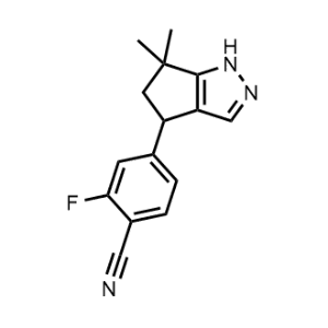 4-(6,6-Dimethyl-1,4,5,6-tetrahydrocyclopenta[c]pyrazol-4-yl)-2-fluorobenzonitrile|CS-1220051