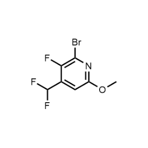 2-Bromo-4-(difluoromethyl)-3-fluoro-6-methoxypyridine|CS-1220161