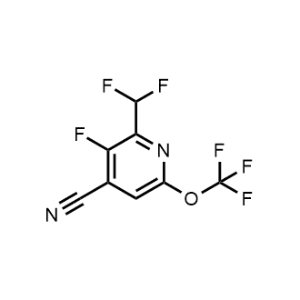 2-(Difluoromethyl)-3-fluoro-6-(trifluoromethoxy)isonicotinonitrile|CS-1220249