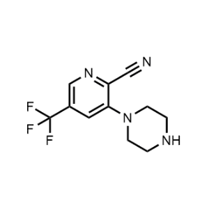 3-(Piperazin-1-yl)-5-(trifluoromethyl)picolinonitrile|CS-1220459