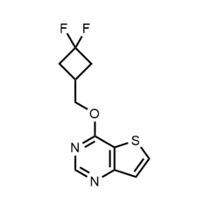 4-((3,3-Difluorocyclobutyl)methoxy)thieno[3,2-d]pyrimidine|CS-1220502