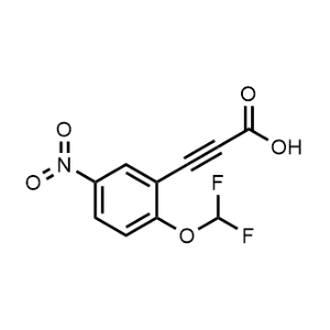 3-(2-(Difluoromethoxy)-5-nitrophenyl)propiolic acid|CS-1220810