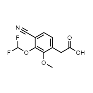 2-(4-Cyano-3-(difluoromethoxy)-2-methoxyphenyl)acetic acid|CS-1220892