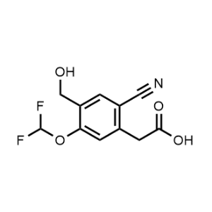 2-(2-Cyano-5-(difluoromethoxy)-4-(hydroxymethyl)phenyl)acetic acid|CS-1220906