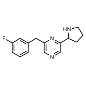 2-(3-Fluorobenzyl)-6-(pyrrolidin-2-yl)pyrazine|CS-1220993