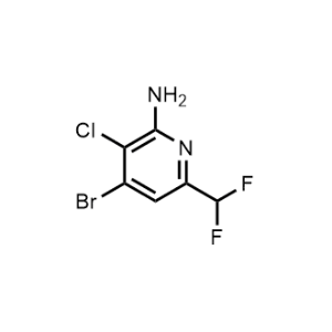 4-Bromo-3-chloro-6-(difluoromethyl)pyridin-2-amine|CS-1221025