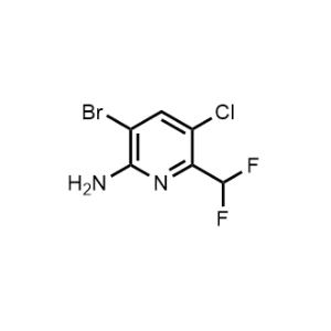 3-Bromo-5-chloro-6-(difluoromethyl)pyridin-2-amine|CS-1221030
