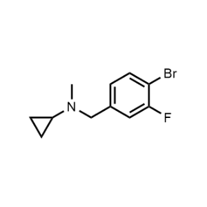 N-(4-Bromo-3-fluorobenzyl)-N-methylcyclopropanamine|CS-1221257