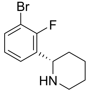 (S)-2-(3-Bromo-2-fluorophenyl)piperidine|CS-1221269