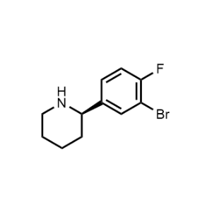 (R)-2-(3-Bromo-4-fluorophenyl)piperidine|CS-1221283